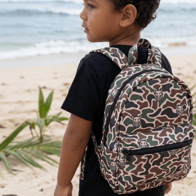 hawaii mini backpack Camo Boar Mini Backpack – Sweet Sweet Honey Hawaii