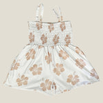 Cream Hibiscus Kaia romper - Sweet Sweet Honey Hawaii