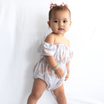 Cream Hibiscus Off the shoulder Onesie - Sweet Sweet Honey Hawaii
