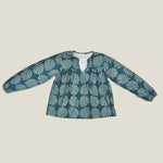 Teal Monstera Layla Top - Sweet Sweet Honey Hawaii