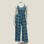 Teal Monstera Tiffany Jumpsuit - Sweet Sweet Honey Hawaii