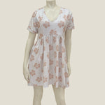 Women's Cream Hibiscus Tee Dress - Sweet Sweet Honey Hawaii