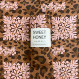 Cheetah Hibiscus Swaddle Blanket