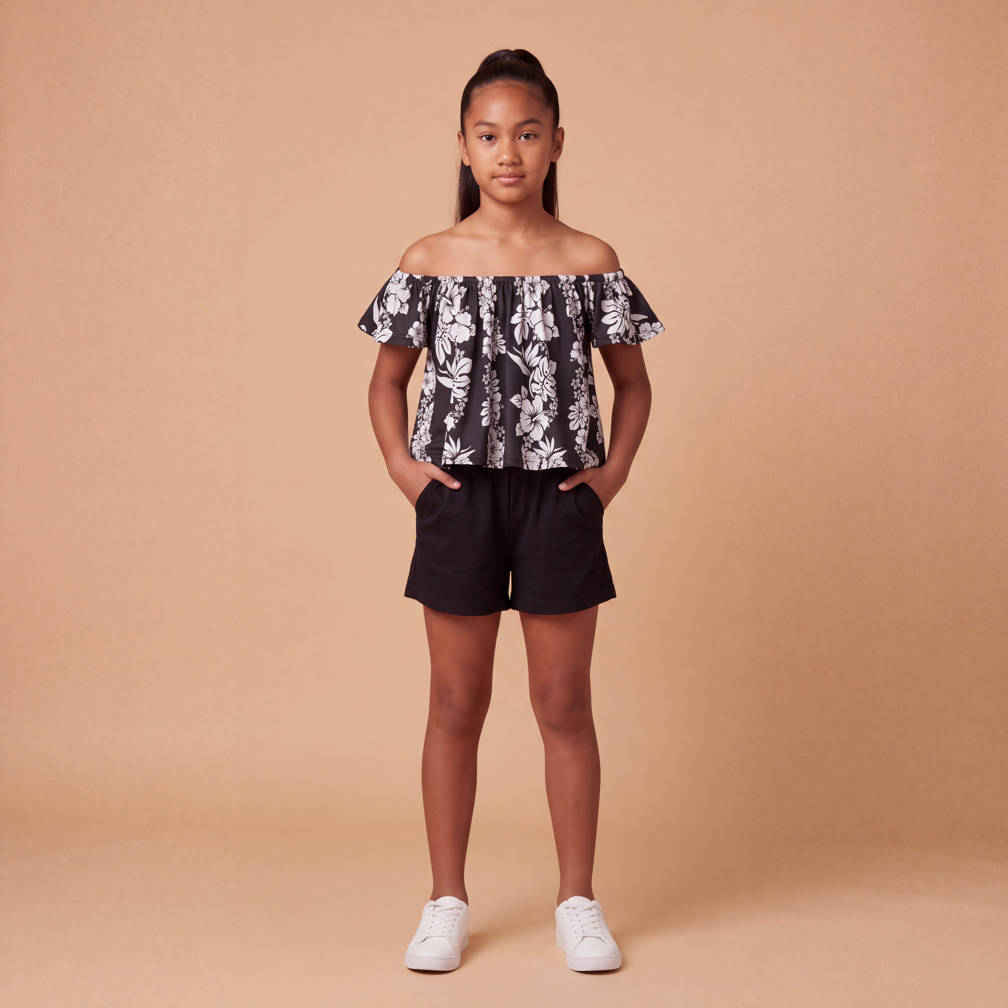 Black Mauna Lani Baby Doll Top