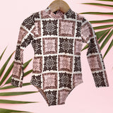 Wild Blossom Long Sleeve Swimsuit