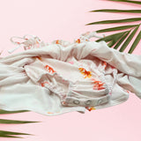 Pink plumeria Palaka Melody Romper