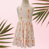 Pink Plumeria Palaka Brooklyn Dress