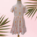 Pink plumeria Palaka Tee Dress