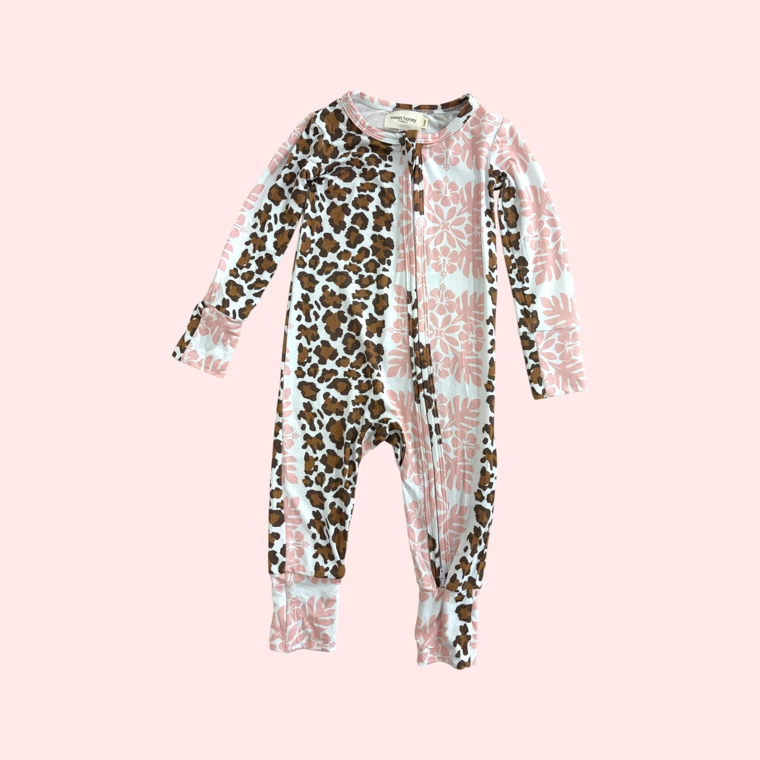 Leopard Hibiscus Baby Pajama