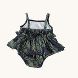 Midnight Palm Thin strap Onesie