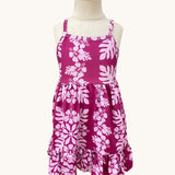 Plum Hibiscus Quilt  Mila Dress