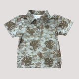 Digital Camo Monstera collared shirt