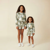 Kid's Tropical Monstera Crewneck Sweater
