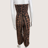 Women's Black/Brown Lei Taylor Jumpsuit