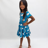 Melia Blue Tee Dress