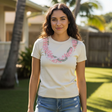 Aloha Lei Cream Baby Tee