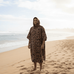 Adult Brown Boar Camo Hooded Towel - Sweet Sweet Honey Hawaii