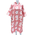 Adult Cheetah Hibiscus Hooded Towel - Sweet Sweet Honey Hawaii