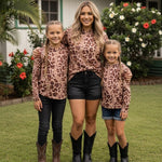 Adult Orchid Cheetah Dri Fit Hooded Long Sleeve Tee - Sweet Sweet Honey Hawaii