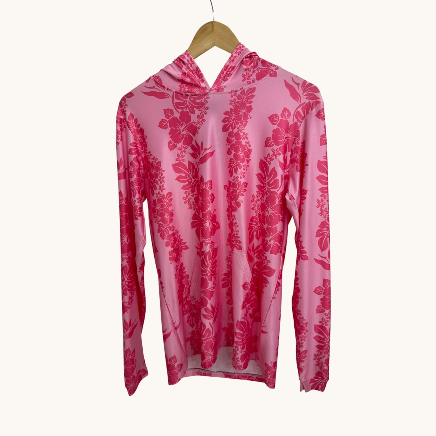 Adult Pink Mauna Lani Dri Fit Hooded Long Sleeve Tee - Sweet Sweet Honey Hawaii