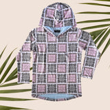 Adult Wild Blossom Dri Fit Hooded Long Sleeve Tee - Sweet Sweet Honey Hawaii