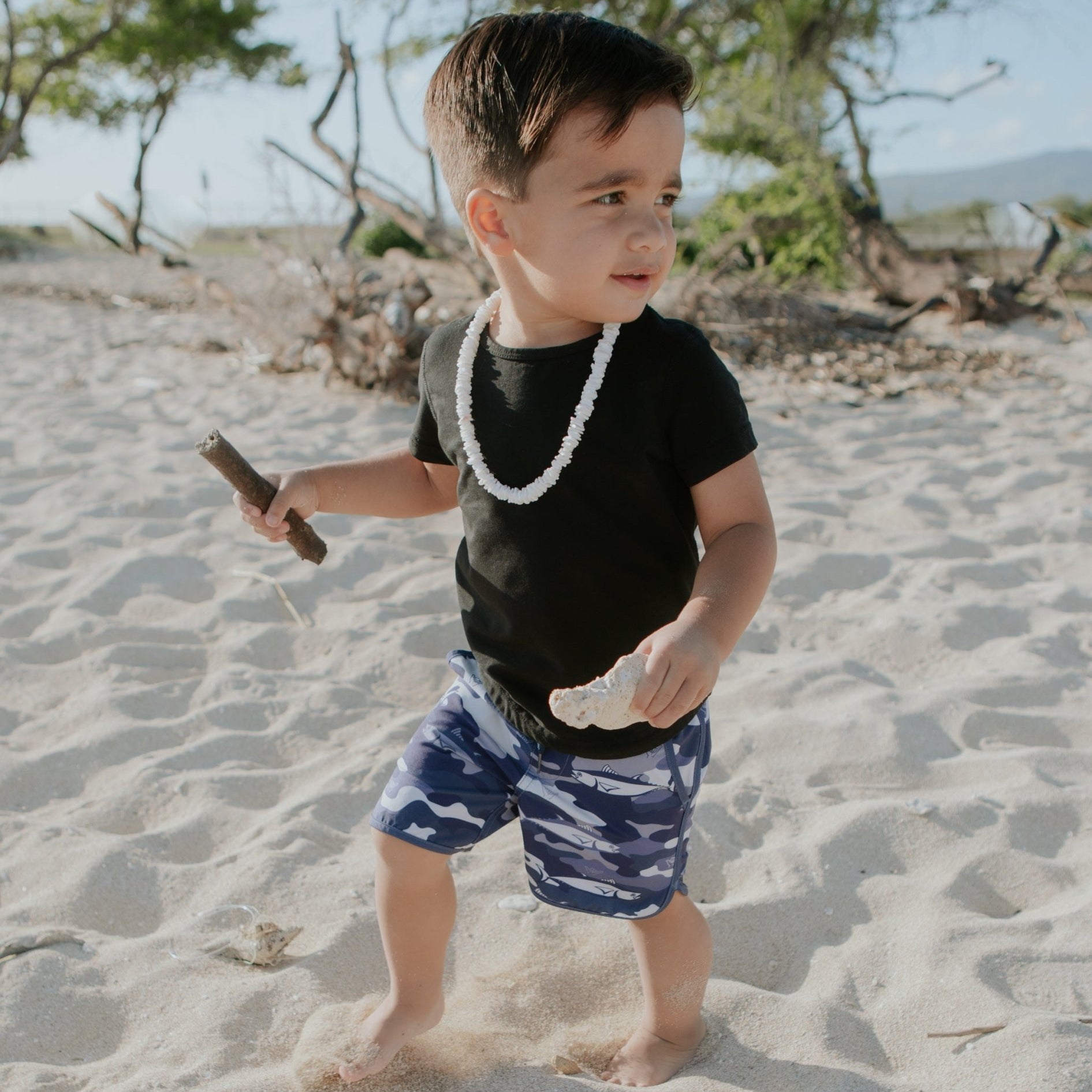 Ahi Camo Boys Boardies - Sweet Sweet Honey Hawaii