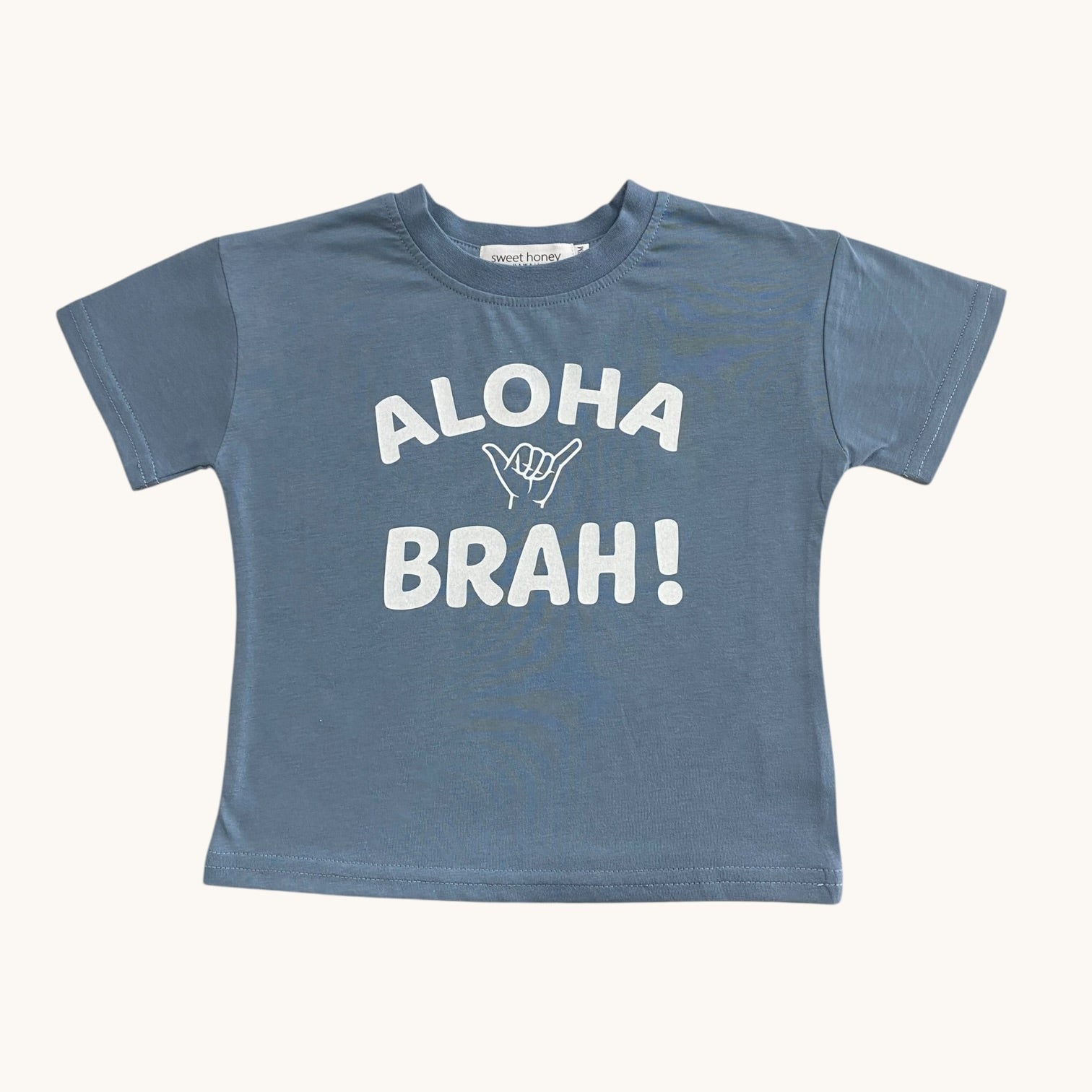Aloha Brah Blue Tee - Sweet Sweet Honey Hawaii