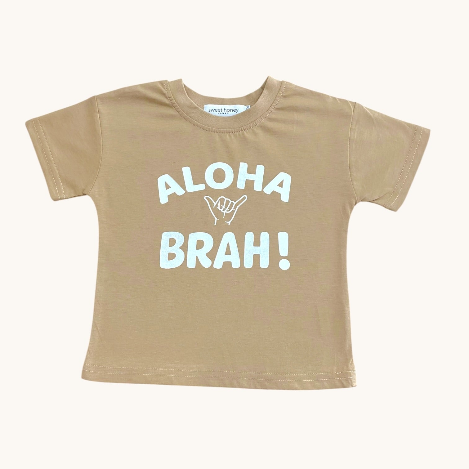 Aloha Brah Brown Tee - Sweet Sweet Honey Hawaii