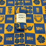 Aloha Puakenikeni Bamboo Swaddle Blanket - Sweet Sweet Honey Hawaii