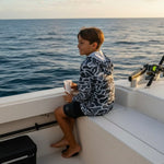 Black Camo Mahi Mahi Dri Fit hooded Long sleeve - Sweet Sweet Honey Hawaii