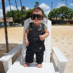 Black denim shaka overalls - Sweet Sweet Honey Hawaii