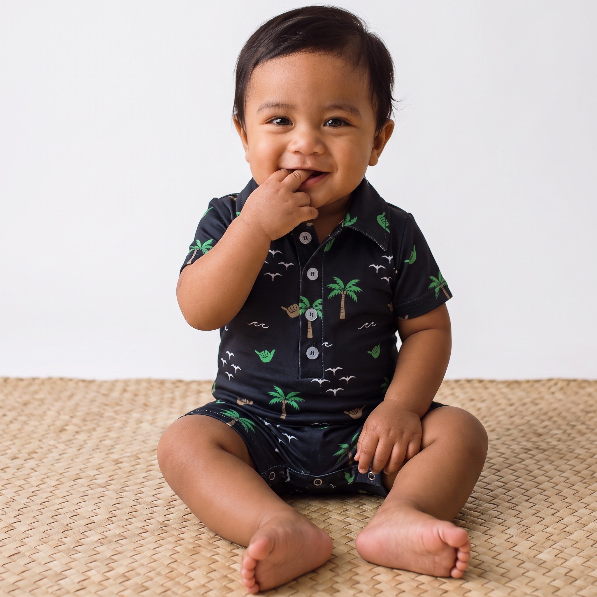 Black Westside Collared Jumpsuit - Sweet Sweet Honey Hawaii