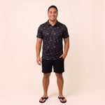 Black Westside Men's collared Shirt - Sweet Sweet Honey Hawaii