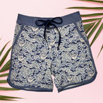 Blue Camo Shaka Boys Boardies - Sweet Sweet Honey Hawaii