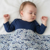 Blue Camo Shaka Swaddle Blanket - Sweet Sweet Honey Hawaii