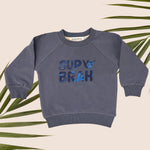 Blue Camo sup brah Pull Over Sweater - Sweet Sweet Honey Hawaii