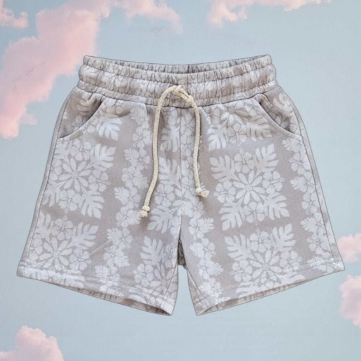 Boy's Grey Quilt Shorts - Sweet Sweet Honey Hawaii