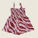 Brick Puakenikeni lei Kaia romper - Sweet Sweet Honey Hawaii