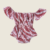 Brick Puakenikeni lei Off the shoulder Onesie - Sweet Sweet Honey Hawaii