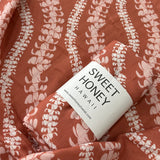 Brick Puakenikeni Lei Swaddle Blanket - Sweet Sweet Honey Hawaii