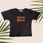 Brown Sup Brah Dark Grey Tee - Sweet Sweet Honey Hawaii