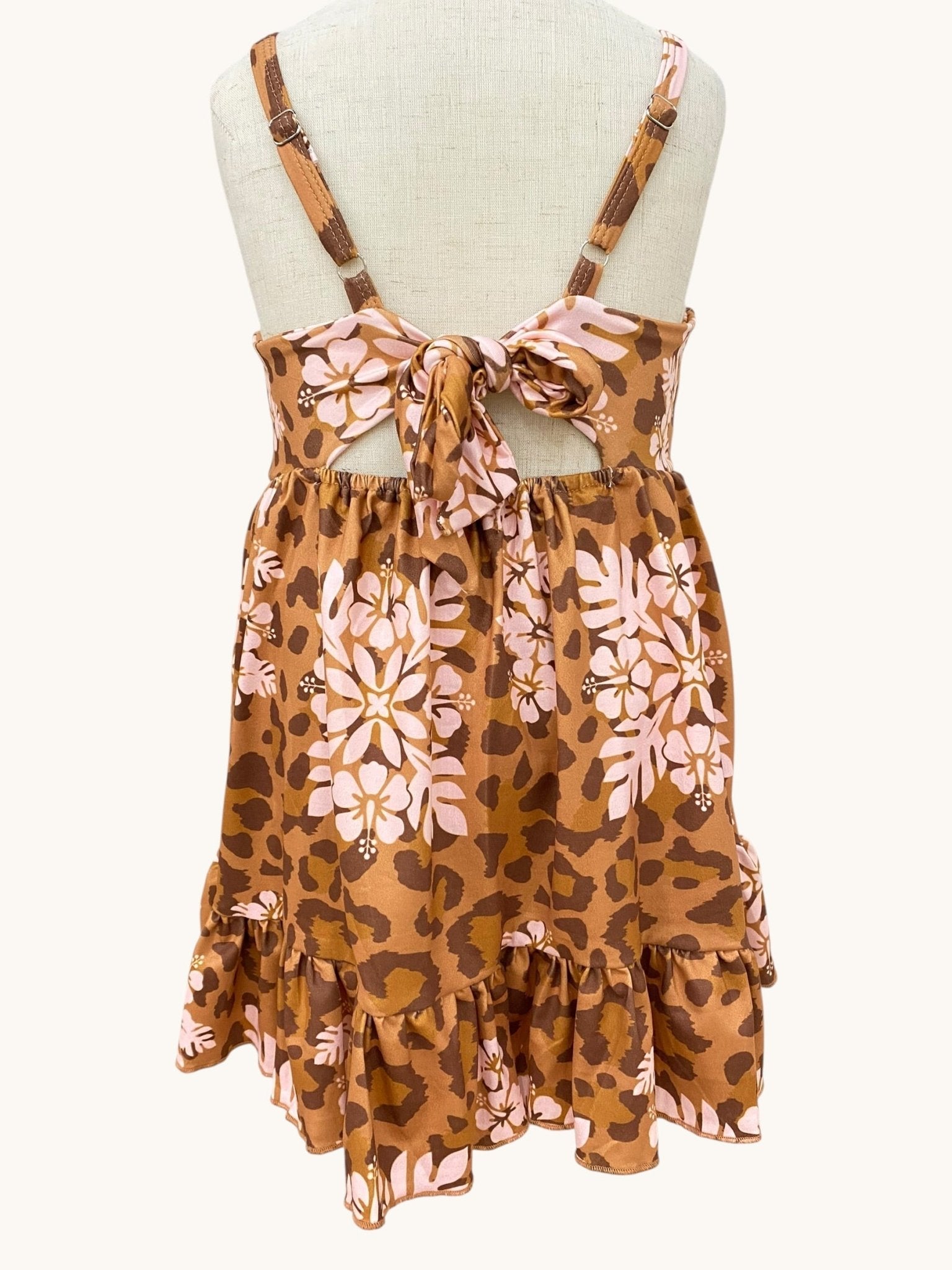 Cheetah Hibiscus Mila Dress - Sweet Sweet Honey Hawaii