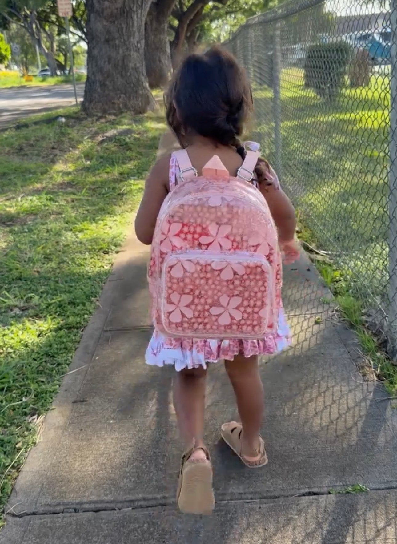 Clear toddler Backpack - Sweet Sweet Honey Hawaii