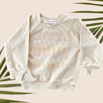 Cream Plumeria Strand Pull Over Sweater - Sweet Sweet Honey Hawaii