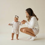 Girl's Grey Quilt Shorts - Sweet Sweet Honey Hawaii