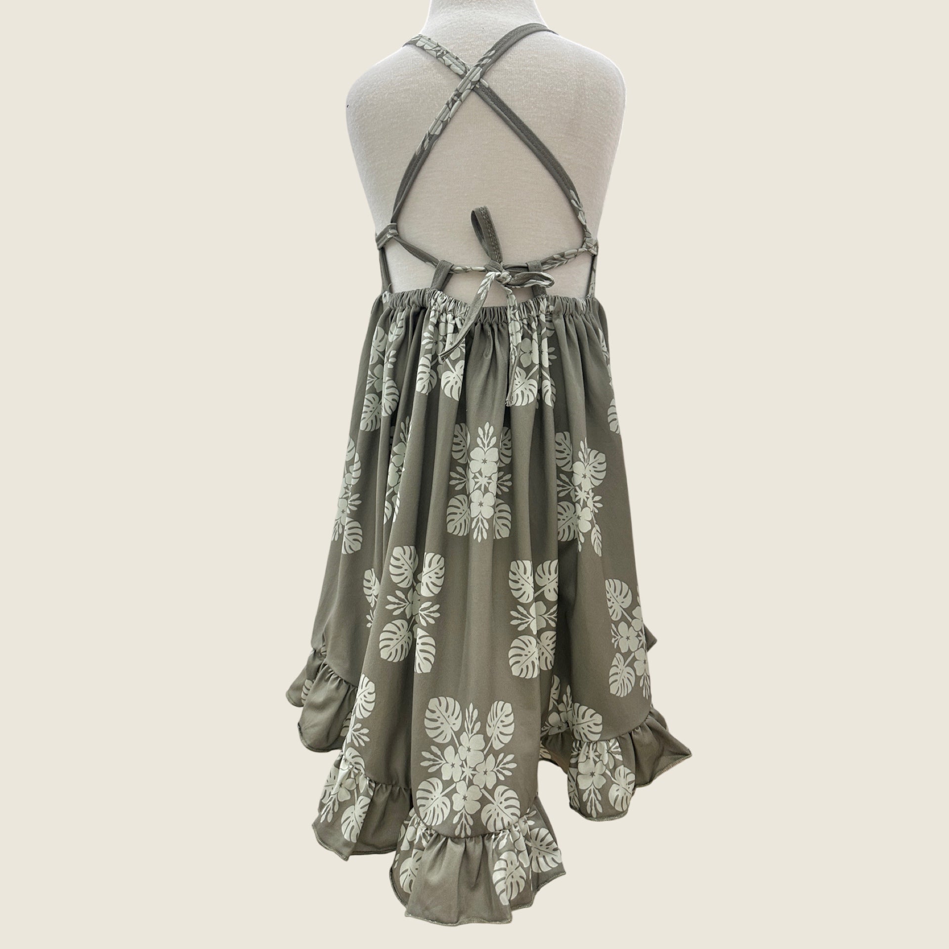 Green 'Ilima Quilt stella Dress - Sweet Sweet Honey Hawaii