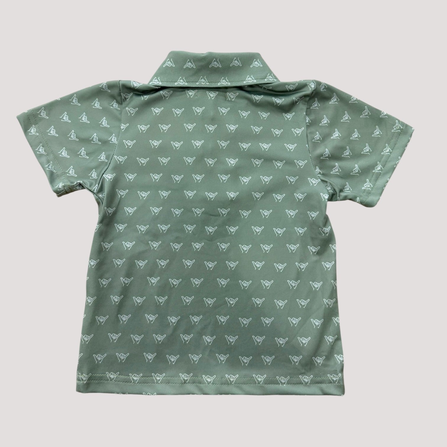 Green Shaka collared shirt - Sweet Sweet Honey Hawaii
