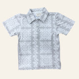 Grey Quilt collared shirt - Sweet Sweet Honey Hawaii
