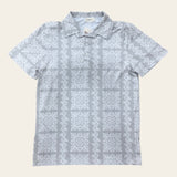 Grey Quilt Men's collared Shirt - Sweet Sweet Honey Hawaii