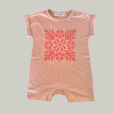 Hibiscus Quilt Jumpsuit (pink) - Sweet Sweet Honey Hawaii